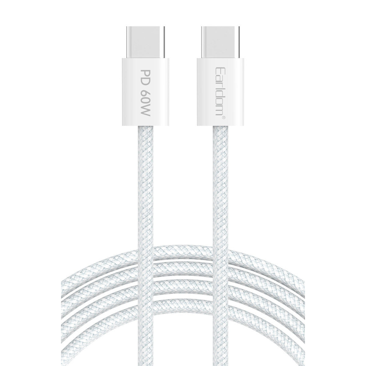 Earldom EC-190CC 2M 60W iPhone 15 Serisi ile Uyumlu Type-C to Type-C PD Hızlı Şarj Kablosu